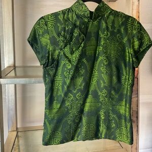 Shanghai Tang Cheongsam Silk top.